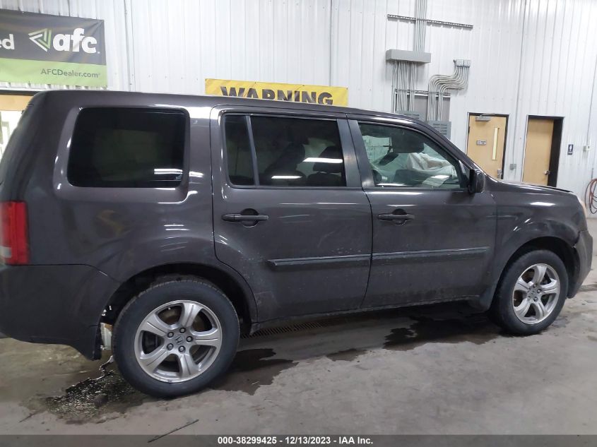 2013 HONDA PILOT EXL - 5FNYF3H58DB002752