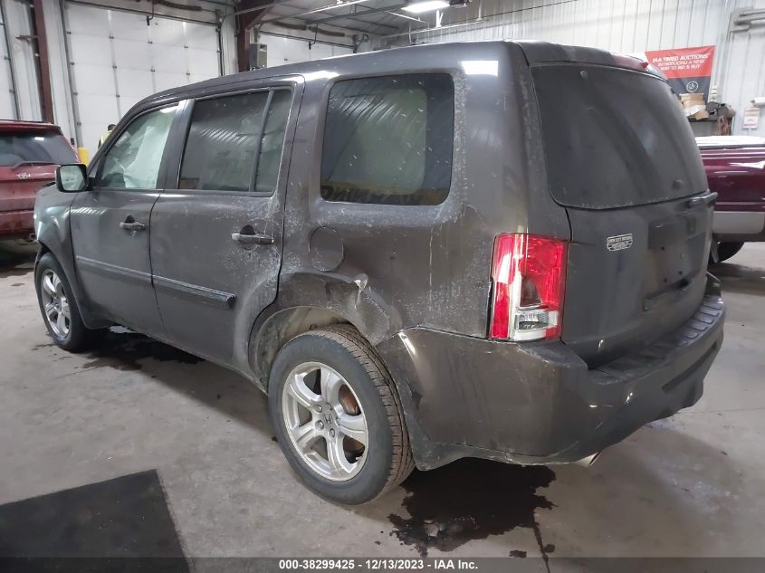 2013 HONDA PILOT EXL - 5FNYF3H58DB002752