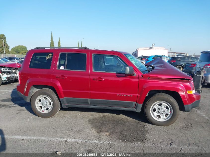 2013 JEEP PATRIOT SPORT - 1C4NJPBA5DD158687