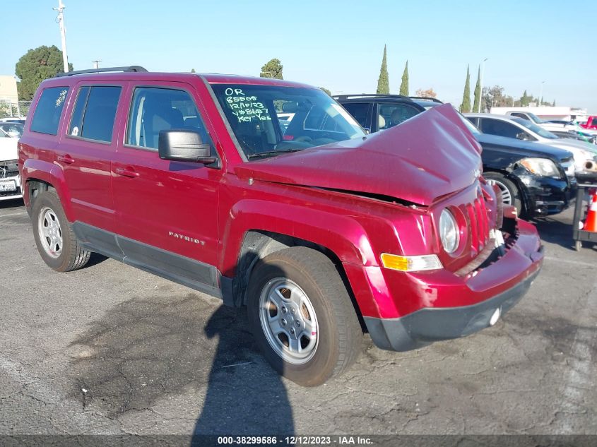 2013 JEEP PATRIOT SPORT - 1C4NJPBA5DD158687