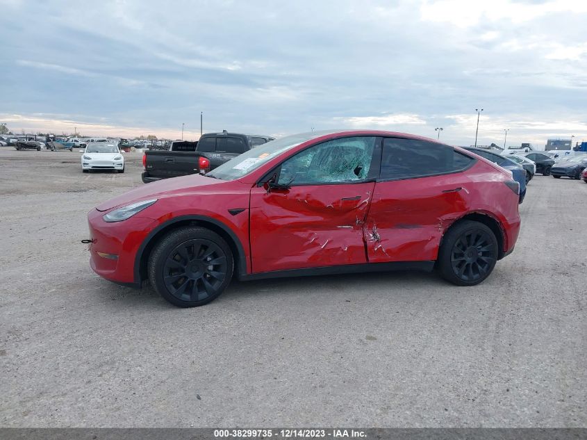 2022 TESLA MODEL Y LONG RANGE DUAL MOTOR ALL-WHEEL DRIVE - 7SAYGDEE7NF354507