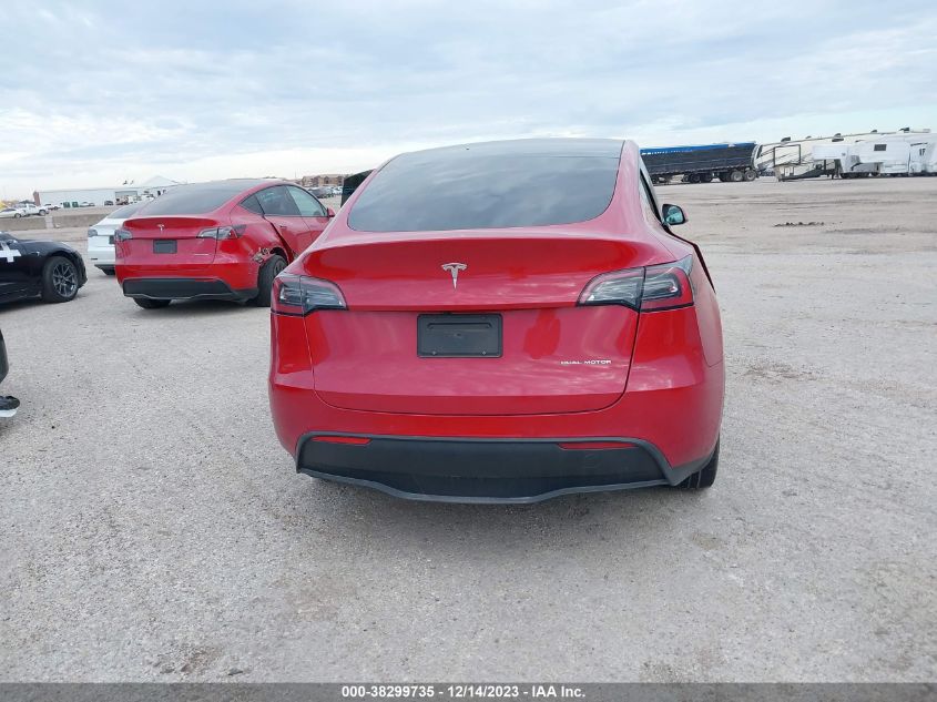 2022 TESLA MODEL Y LONG RANGE DUAL MOTOR ALL-WHEEL DRIVE - 7SAYGDEE7NF354507