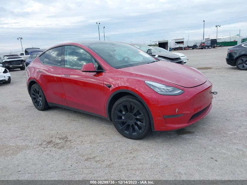 2022 TESLA MODEL Y LONG RANGE DUAL MOTOR ALL-WHEEL DRIVE - 7SAYGDEE7NF354507