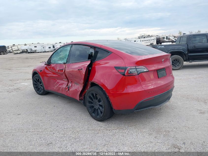 2022 TESLA MODEL Y LONG RANGE DUAL MOTOR ALL-WHEEL DRIVE - 7SAYGDEE7NF354507