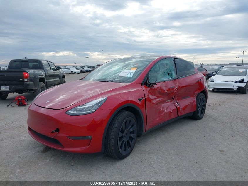 2022 TESLA MODEL Y LONG RANGE DUAL MOTOR ALL-WHEEL DRIVE - 7SAYGDEE7NF354507