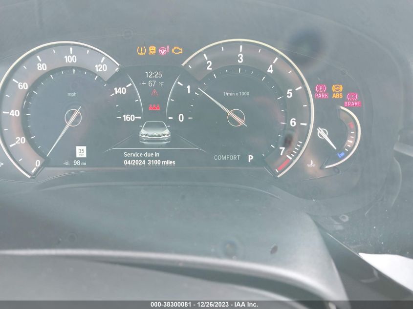 2019 BMW 540I WBAJE5C51KG919801