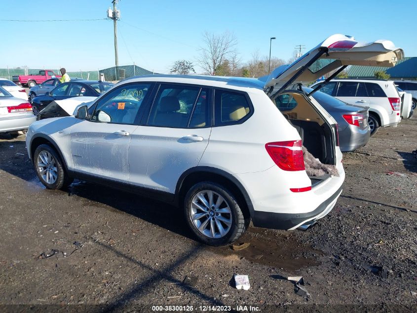 2016 BMW X3 XDRIVE28I - 5UXWX9C54G0D90386