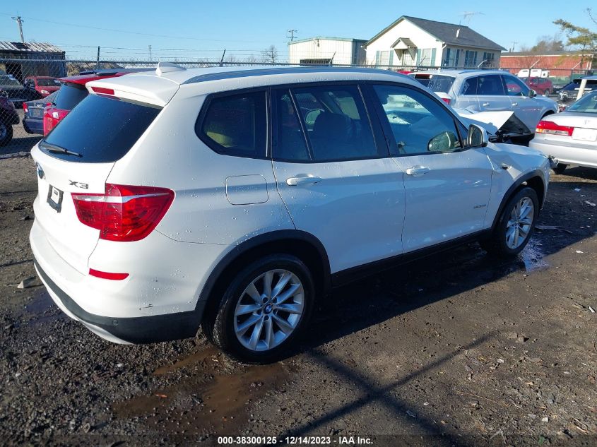 2016 BMW X3 XDRIVE28I - 5UXWX9C54G0D90386