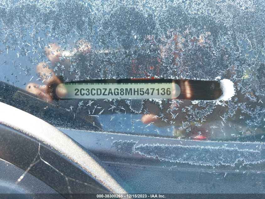 2021 DODGE CHALLENGER SXT - 2C3CDZAG8MH547136