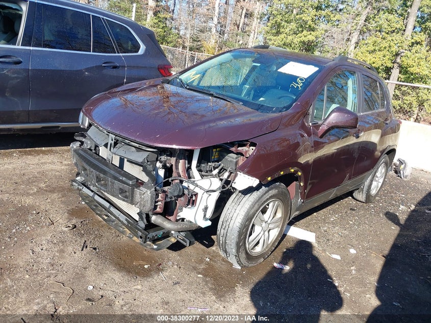 VIN KL7CJLSB5LB345458 2020 CHEVROLET TRAX FWD LT