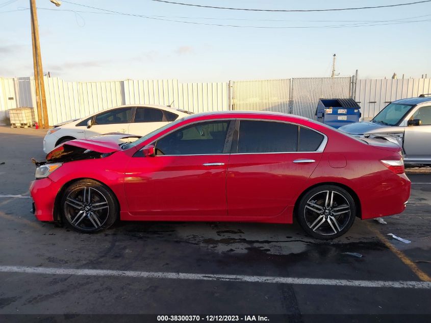 2016 HONDA ACCORD SPORT - 1HGCR2F52GA227956