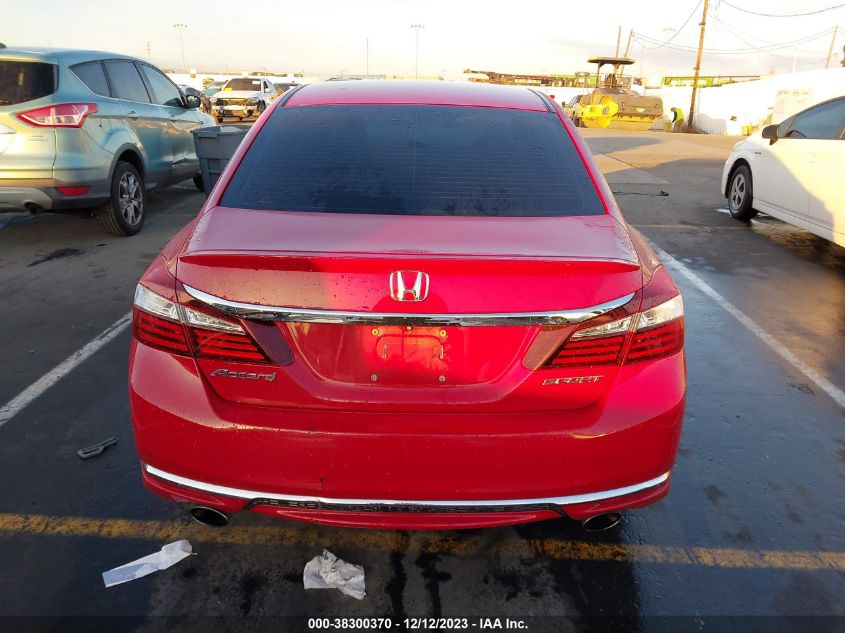 2016 HONDA ACCORD SPORT - 1HGCR2F52GA227956
