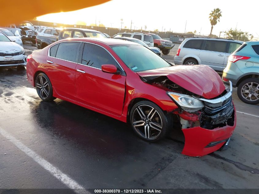 2016 HONDA ACCORD SPORT - 1HGCR2F52GA227956