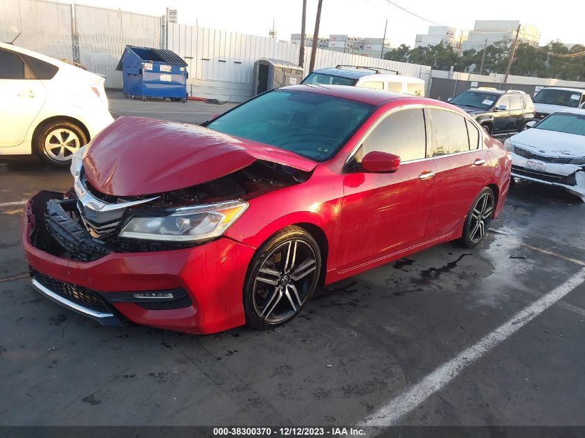 2016 HONDA ACCORD SPORT - 1HGCR2F52GA227956