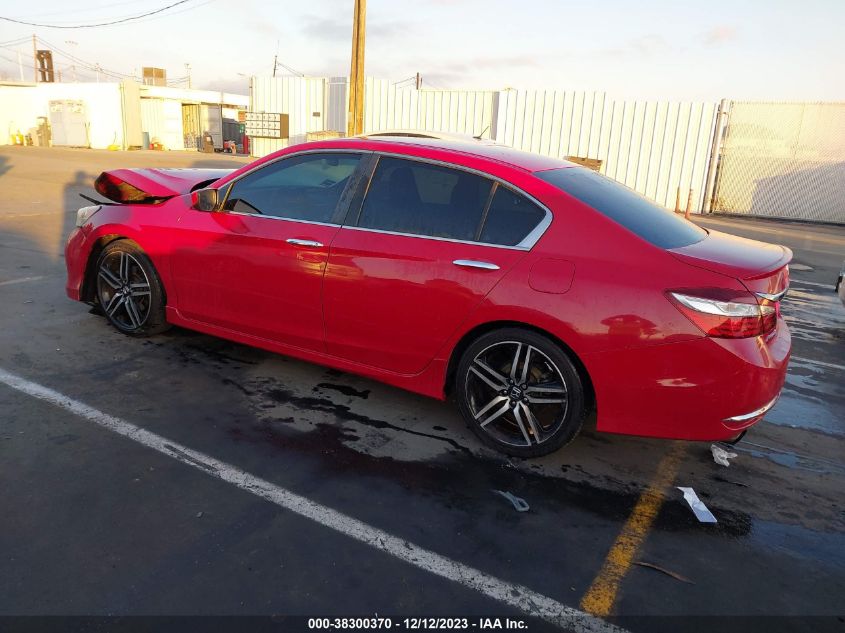 2016 HONDA ACCORD SPORT - 1HGCR2F52GA227956