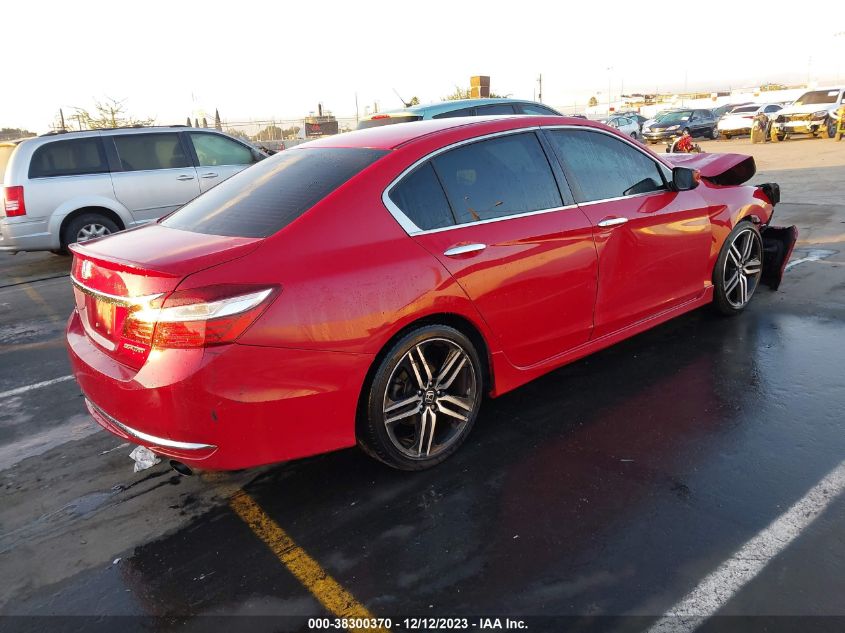 2016 HONDA ACCORD SPORT - 1HGCR2F52GA227956