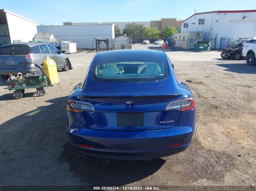 2021 TESLA MODEL 3 LONG RANGE DUAL MOTOR ALL-WHEEL DRIVE - 5YJ3E1EB1MF873519