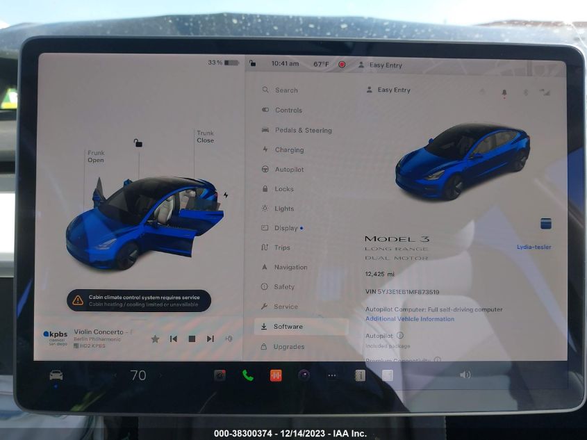 2021 TESLA MODEL 3 LONG RANGE DUAL MOTOR ALL-WHEEL DRIVE - 5YJ3E1EB1MF873519