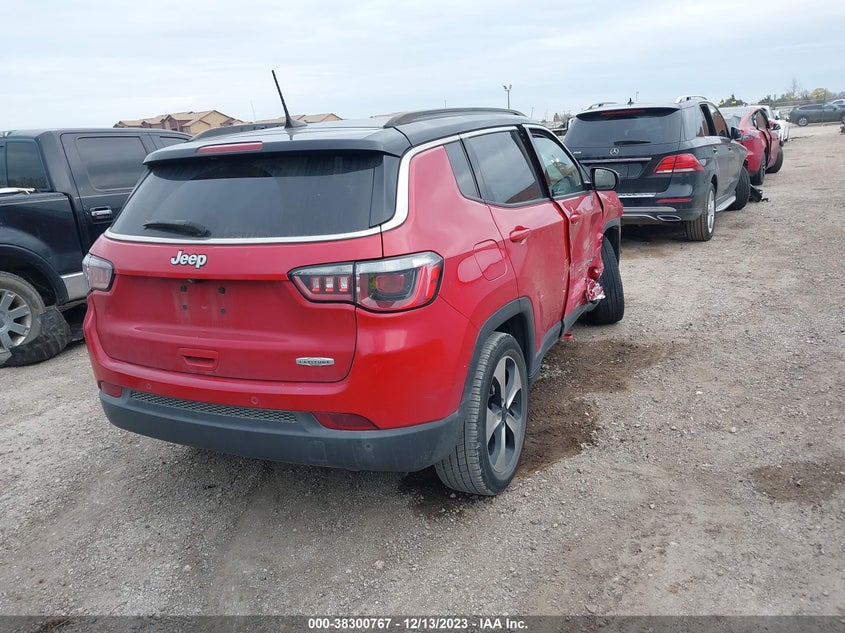 VIN 3C4NJCBB1JT134121 2018 JEEP COMPASS LATITUDE