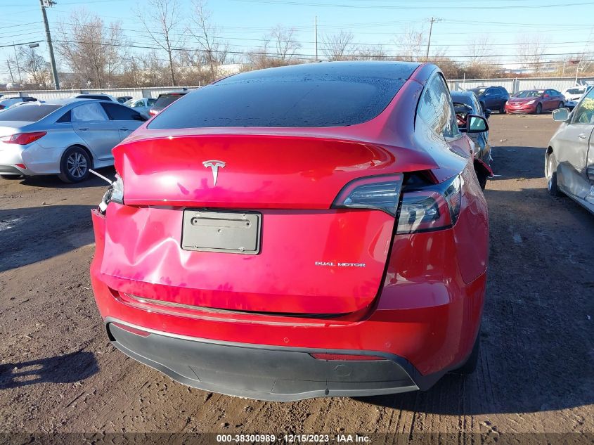 2020 TESLA MODEL Y LONG RANGE DUAL MOTOR ALL-WHEEL DRIVE - 5YJYGDEE3LF010991
