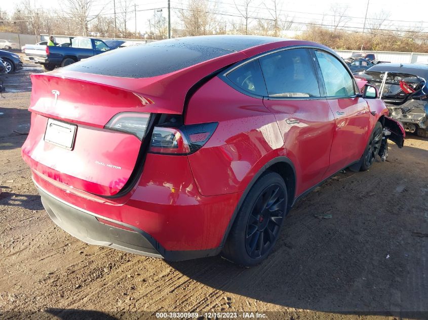 2020 TESLA MODEL Y LONG RANGE DUAL MOTOR ALL-WHEEL DRIVE - 5YJYGDEE3LF010991