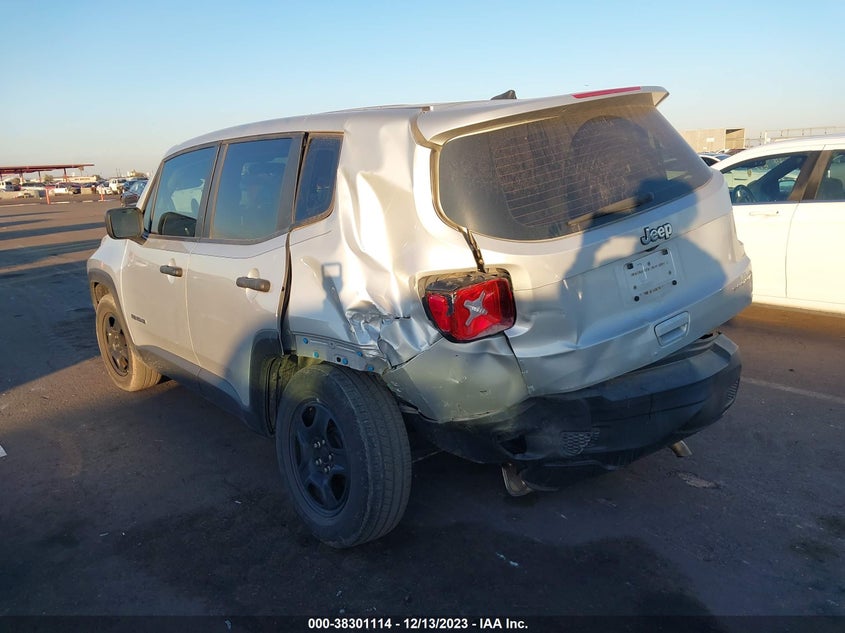 VIN ZACNJAAB4LPM05430 2020 JEEP RENEGADE SPORT