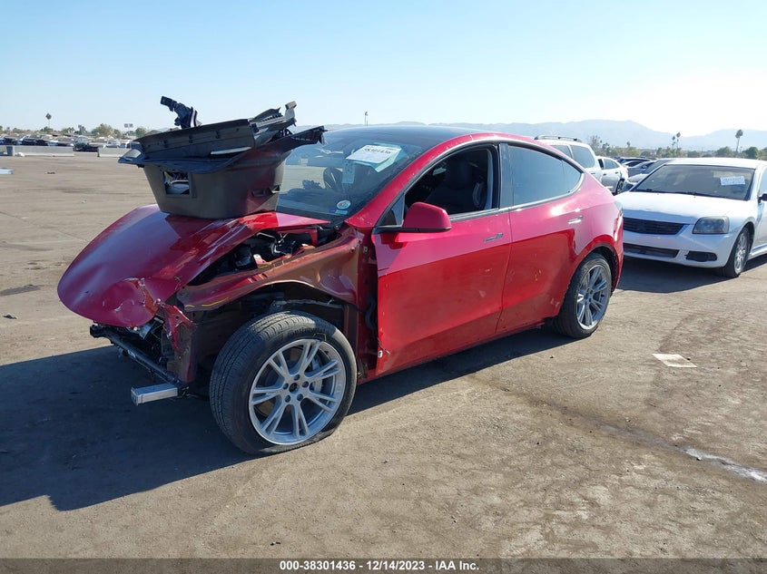 VIN 7SAYGAEE5PF582507 2023 TESLA MODEL Y AWD/LONG RANGE DUAL MOTOR ALL-WHEEL DRIVE
