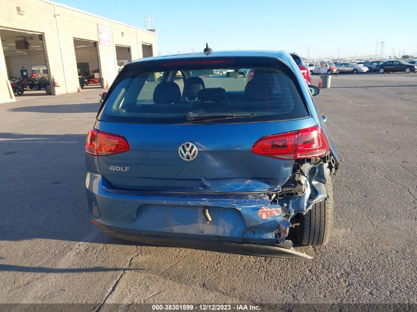 2016 VOLKSWAGEN E-GOLF SE - WVWKP7AU9GW915340