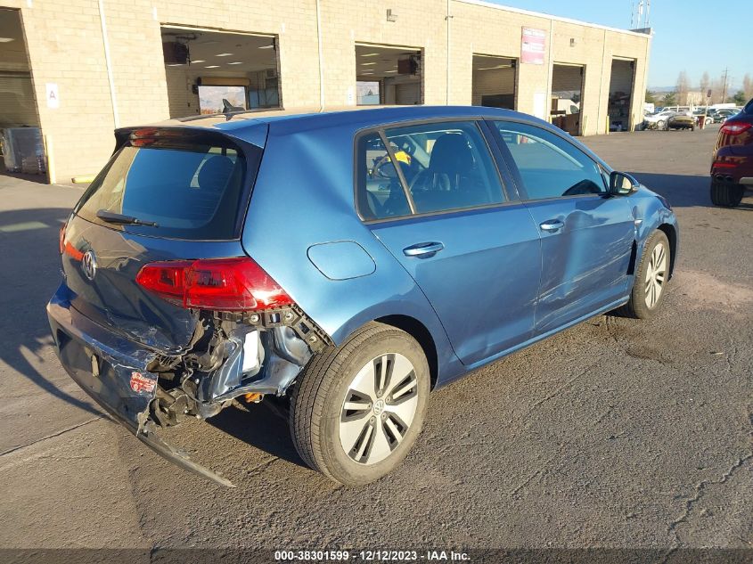 2016 VOLKSWAGEN E-GOLF SE - WVWKP7AU9GW915340