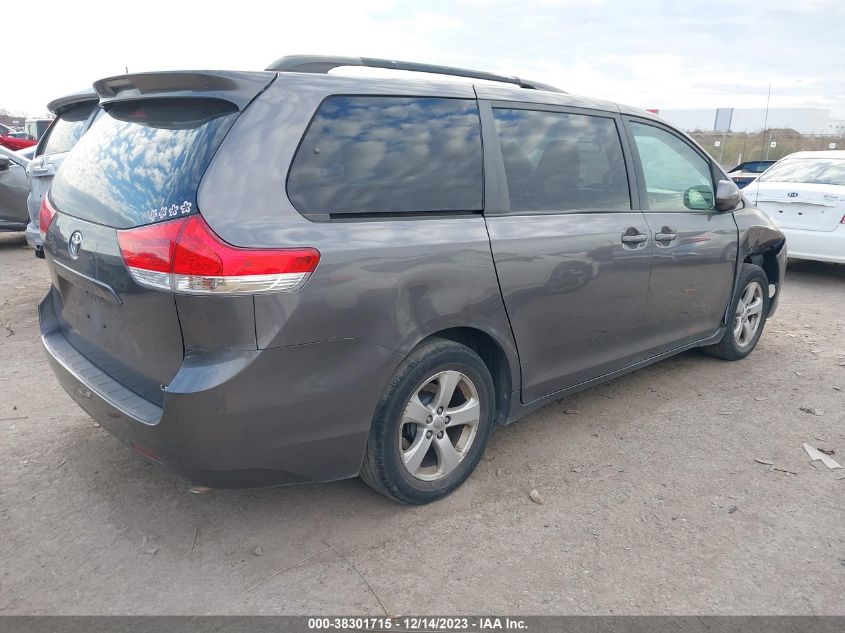 2013 TOYOTA SIENNA LE V6 8 PASSENGER - 5TDKK3DC8DS305824
