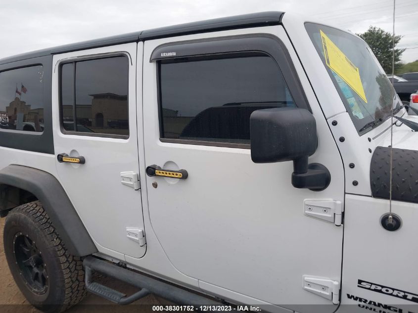 2014 JEEP WRANGLER UNLIMITED SPORT - 1C4BJWDG9EL218802