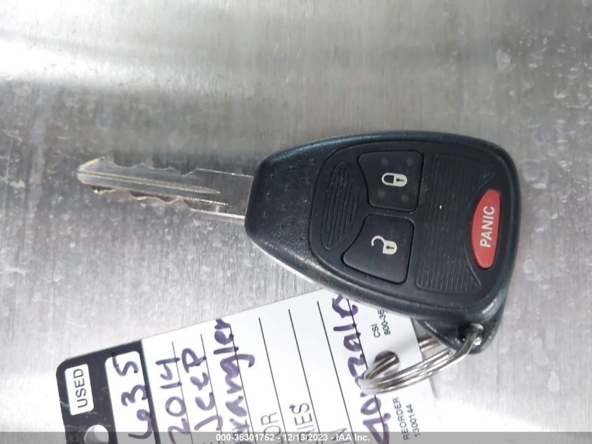 2014 JEEP WRANGLER UNLIMITED SPORT - 1C4BJWDG9EL218802