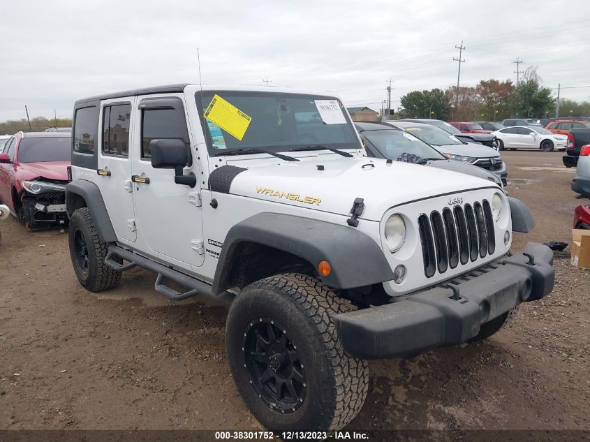 2014 JEEP WRANGLER UNLIMITED SPORT - 1C4BJWDG9EL218802