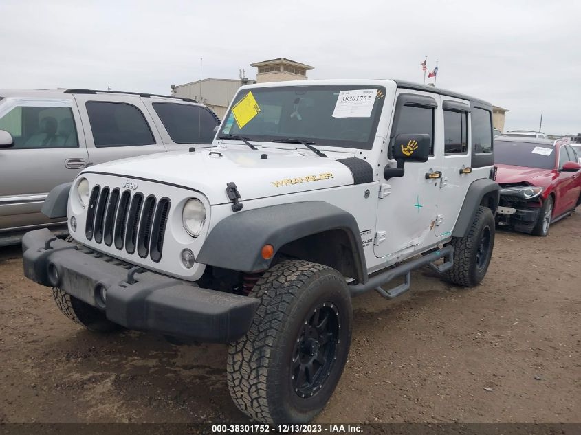2014 JEEP WRANGLER UNLIMITED SPORT - 1C4BJWDG9EL218802