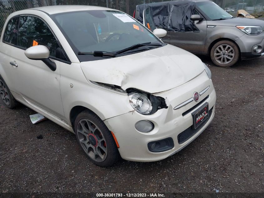 2013 FIAT 500 SPORT - 3C3CFFBR8DT754870