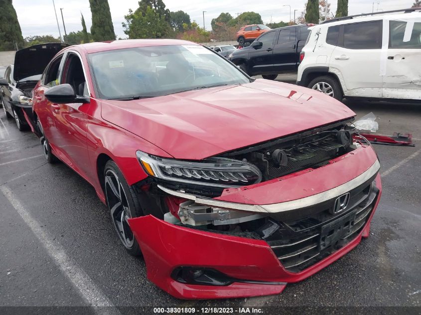 2021 HONDA ACCORD SPORT - 1HGCV1F34MA079762