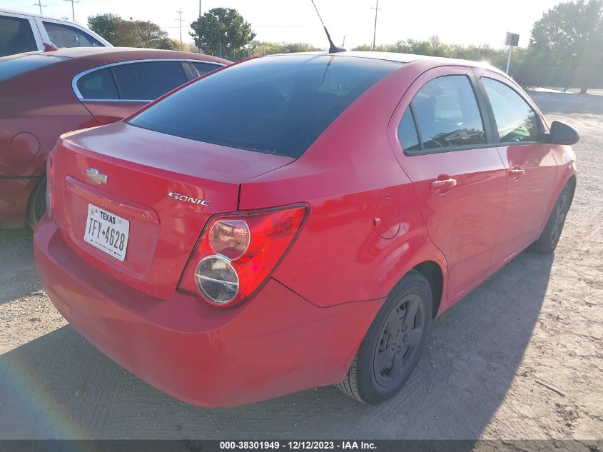 2014 CHEVROLET SONIC LS MANUAL - 1G1JB5SH9E4212421