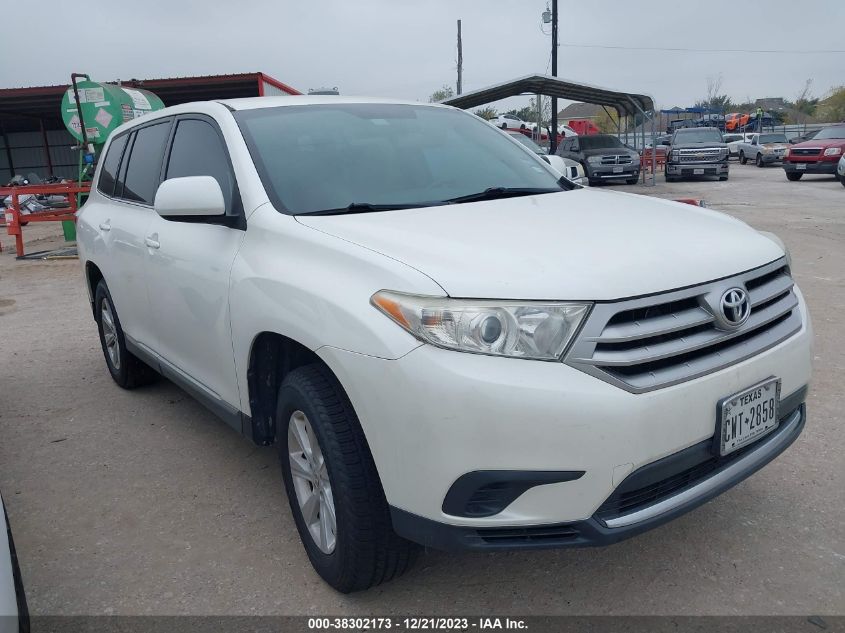 2013 TOYOTA HIGHLANDER - 5TDZK3EH1DS141874