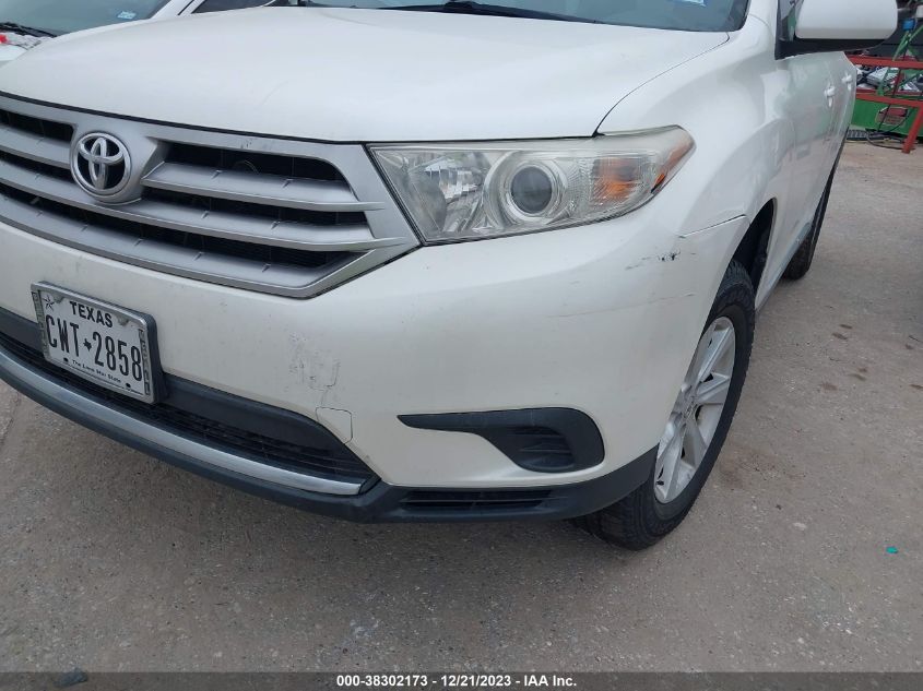 2013 TOYOTA HIGHLANDER - 5TDZK3EH1DS141874