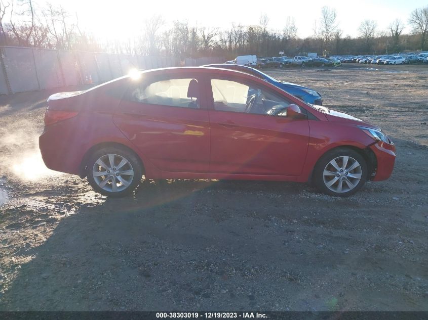 2013 HYUNDAI ACCENT GLS - KMHCU4AE1DU321090