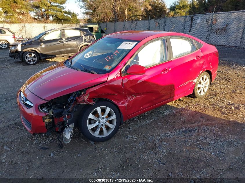 2013 HYUNDAI ACCENT GLS - KMHCU4AE1DU321090