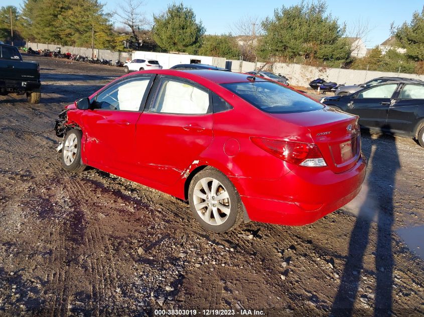 2013 HYUNDAI ACCENT GLS - KMHCU4AE1DU321090