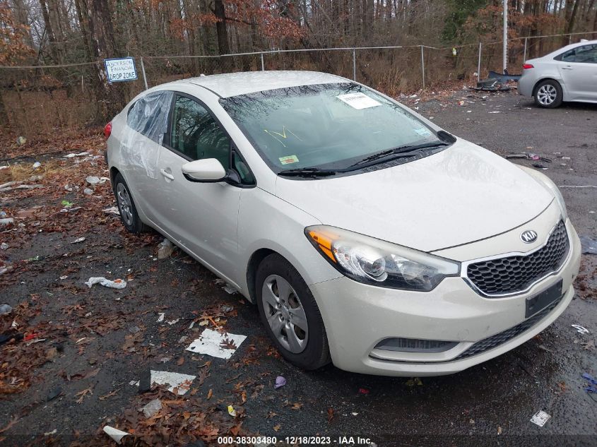 2015 KIA FORTE LX - KNAFK4A69F5373500