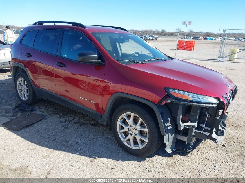 2016 JEEP CHEROKEE SPORT - 1C4PJLAB5GW234557