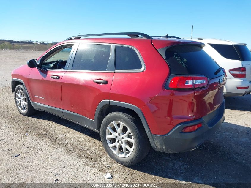 2016 JEEP CHEROKEE SPORT - 1C4PJLAB5GW234557