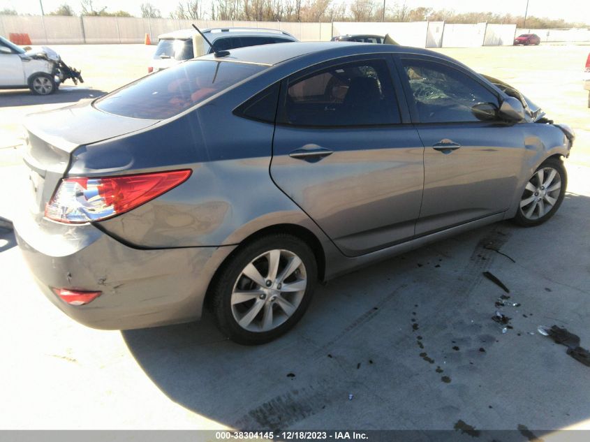 2014 HYUNDAI ACCENT GLS/SE - KMHCU4AE4EU676580