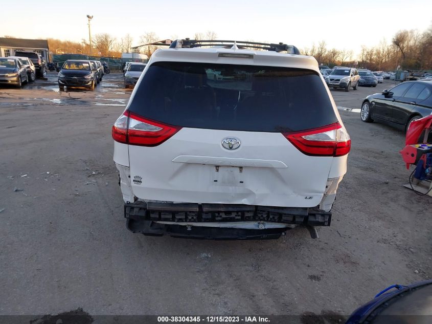 2018 TOYOTA SIENNA LE 8 PASSENGER - 5TDKZ3DC9JS933494