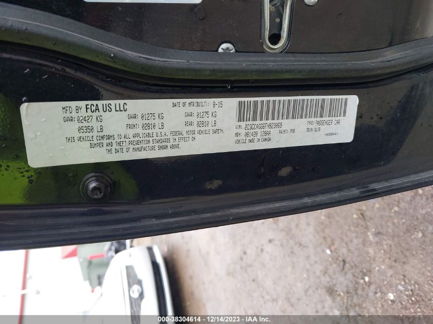 2015 CHRYSLER 300 S - 2C3CCAGG6FH923069