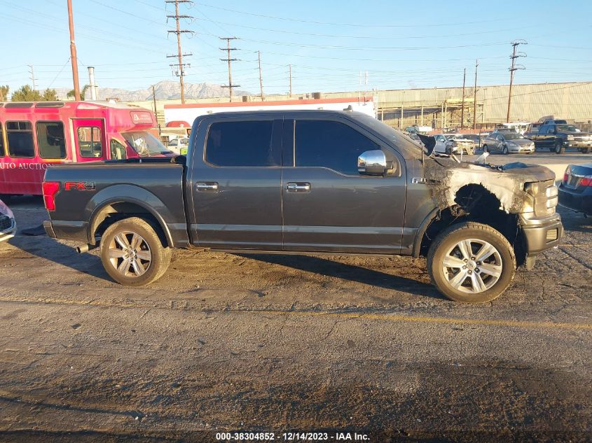 2018 FORD F-150 PLATINUM - 1FTEW1EG9JFB29286