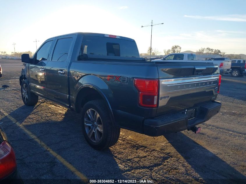 2018 FORD F-150 PLATINUM - 1FTEW1EG9JFB29286